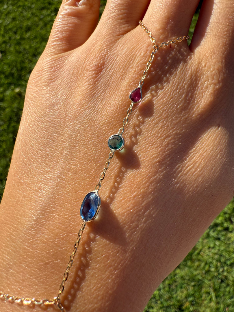 Gemstones Hand Chain