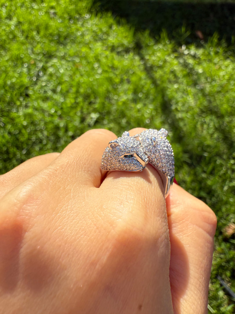 Diamond Panther Ring