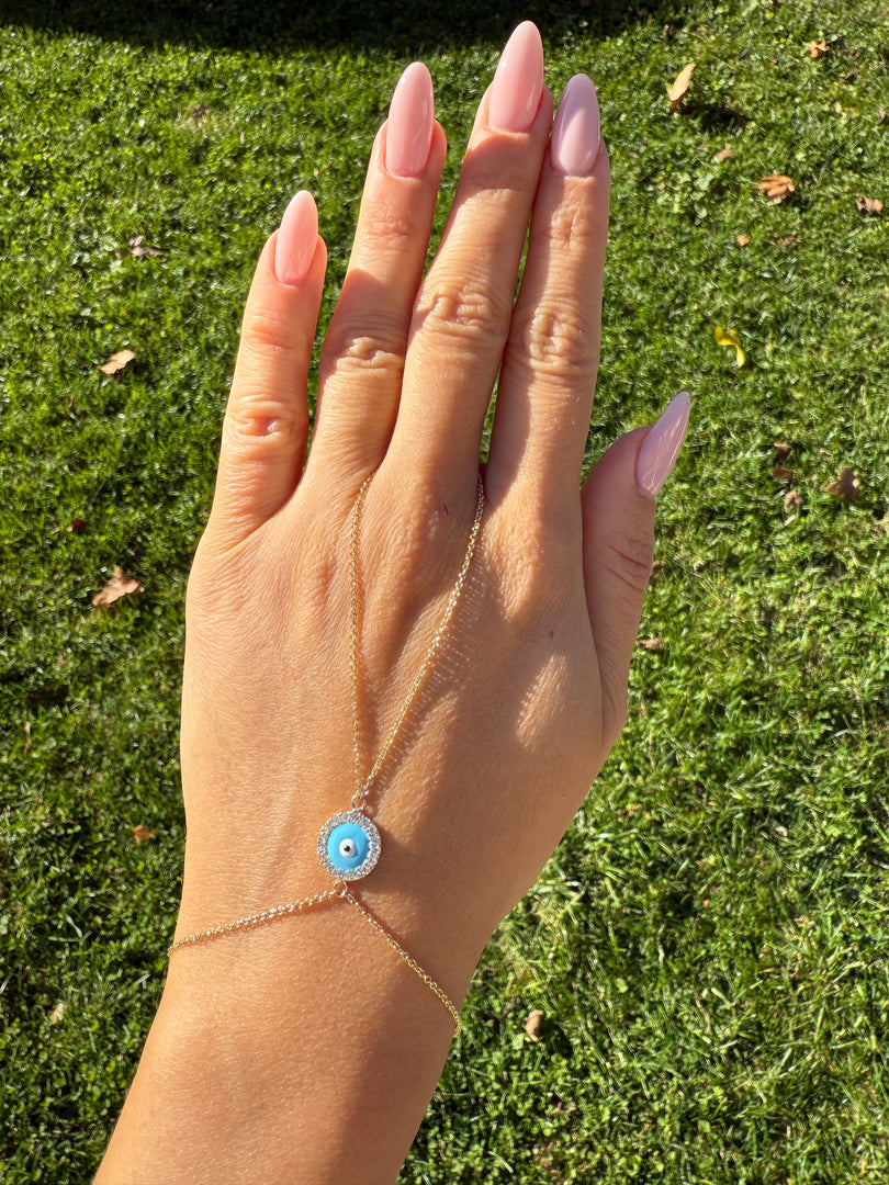Evil Eye Hand Chain