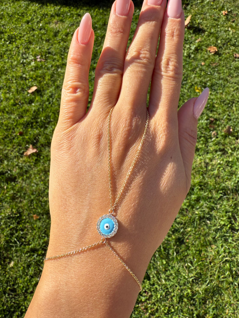 Evil Eye Hand Chain
