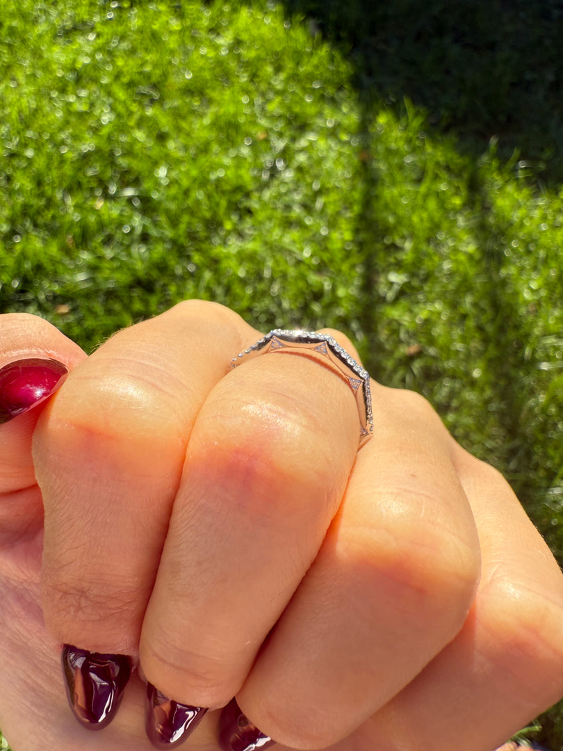 Ruby Diamond eternity band