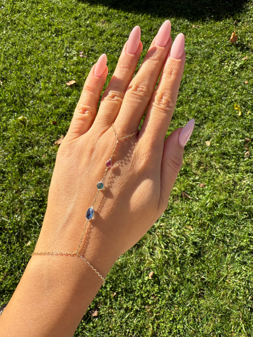 Gemstones Hand Chain
