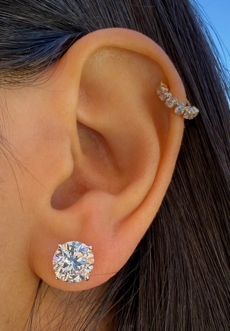4ct lab grown diamond studs
