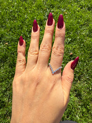 Diamonds V Ring White Gold