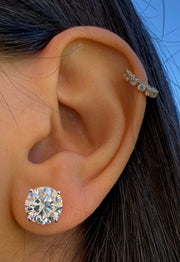 4ct lab grown diamond studs