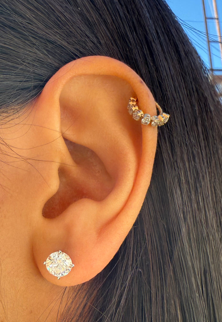 2ct lab grown diamond studs