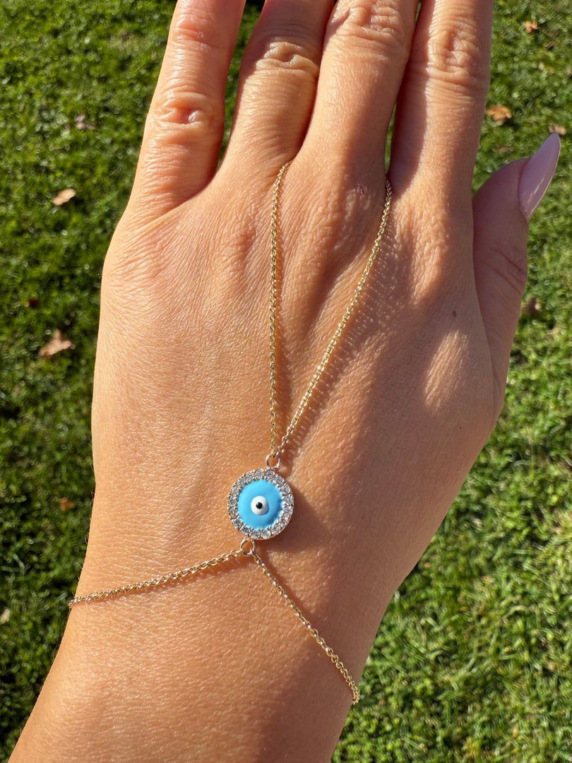 Evil Eye Hand Chain
