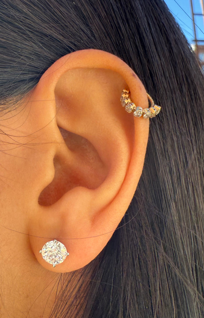 2ct lab grown diamond studs