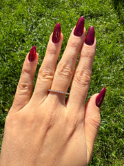 Dainty Eternity Band White Gold